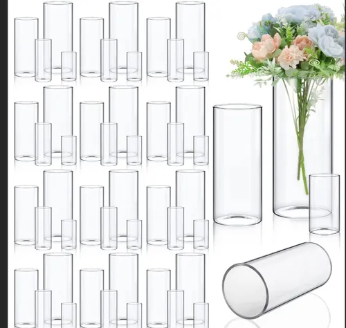 4pc Glass Cylinders