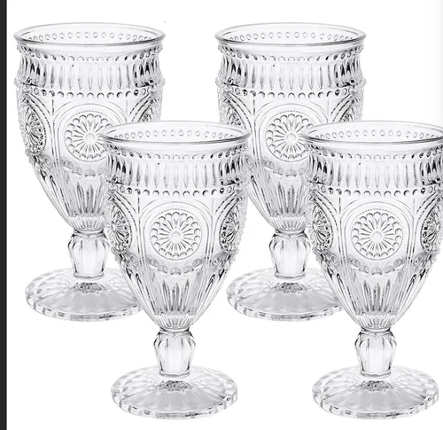 Vintage Glass Water Goblets