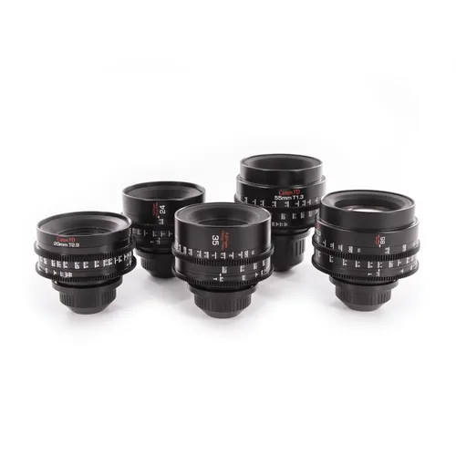 Canon FD REHOUSED PRIMES 20, 24, 35, 55, 85mm PL KIT