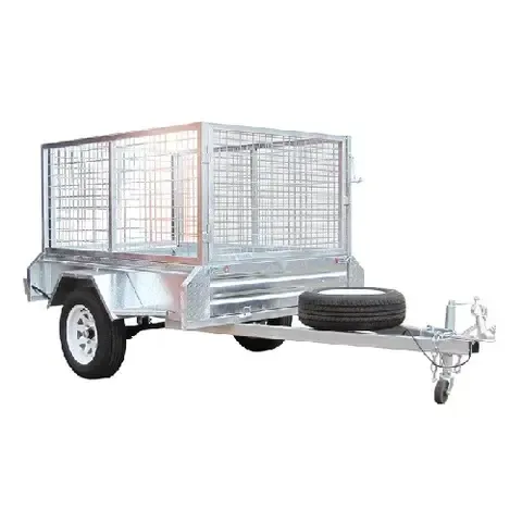 Box Trailer 8' x 5' w/ cage