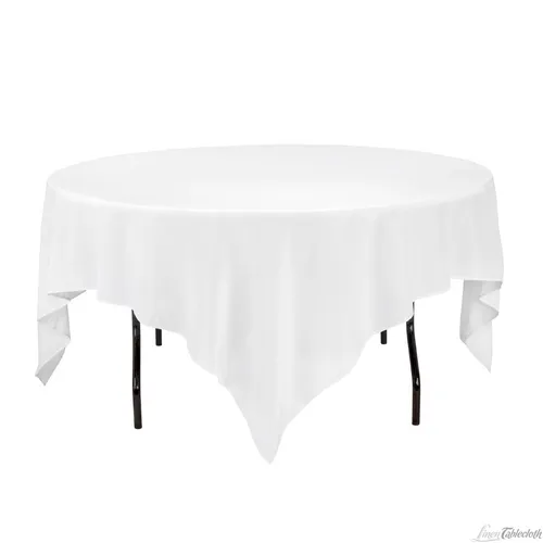 90 x 90 Linen - White