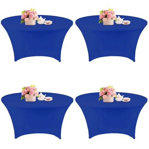 60in Round Spandex Blue