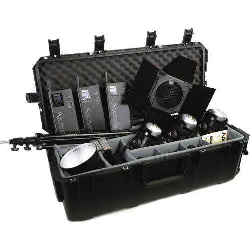 Aputure Light Storm LC 120d II Daylight LED 3-Light Kit with V-Mount Battery Plate