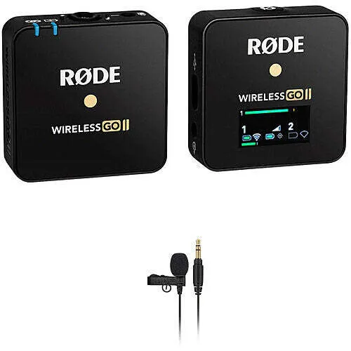 Rode Wireless GO II - SINGLE Transmitter Microphone System/Recorder w Lav