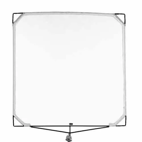 Matthews Solid Frame Scrim White Artificial Silk (48 x 48