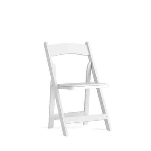 Wooden Folding Chair- White