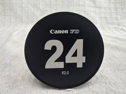 Cine Conversion nFD 24mm f/2 - EF Mount with Caps and Step Up Ring for Matte Box, De-Clicked Aperture