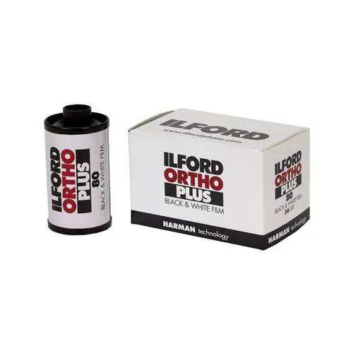 Ilford Ortho Plus 80 Black and White 35mm Film 36 Exp Roll