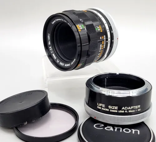Canon nFD 50mm f/3.5 Macro w/ Life Size Adapter