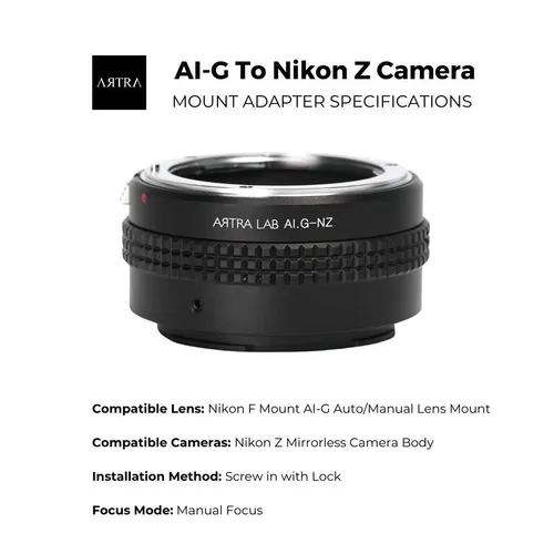 Nikon F to Z mount (mirrorless) adapter