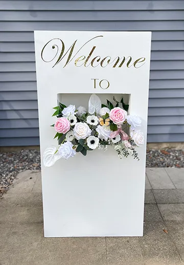 Flower Box Welcome Sign