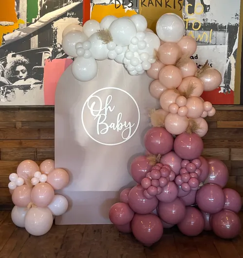 Oh Baby Balloons & 1 Backdrop 