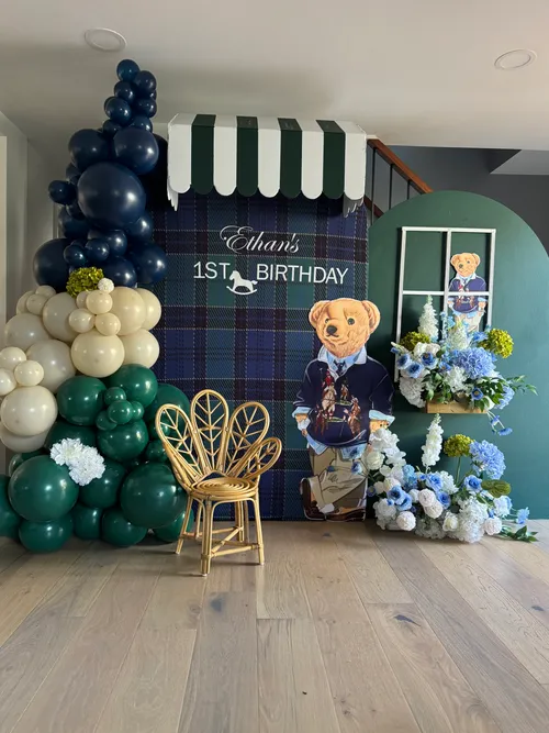 Ralph Lauren Bear Birthday Decor