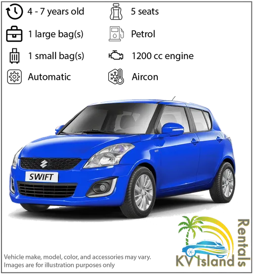Suzuki Swift in Deep Blue (Economy Class) or Similar