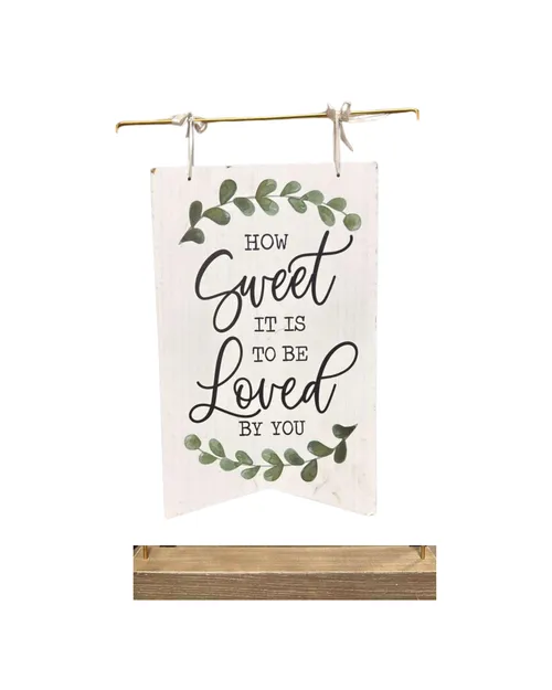 How Sweet Wooden Sign