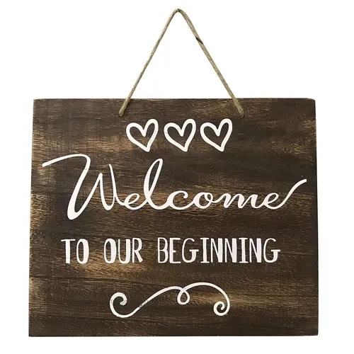 Welcome to our beginning sign