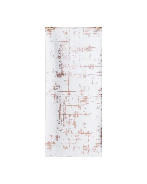 White Etched Velvet Napkin
