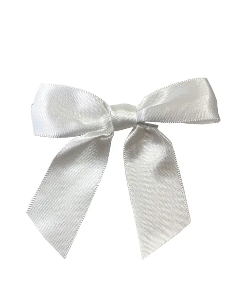 White Satin Bow Napkin Ring