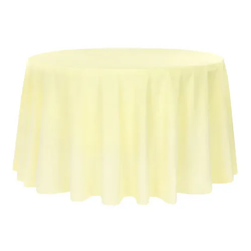 Light Pastel Yellow Matte Linen