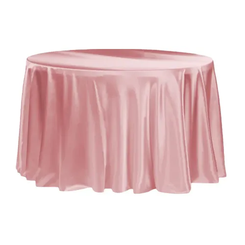 Dusty Rose Mauve Satin Linen
