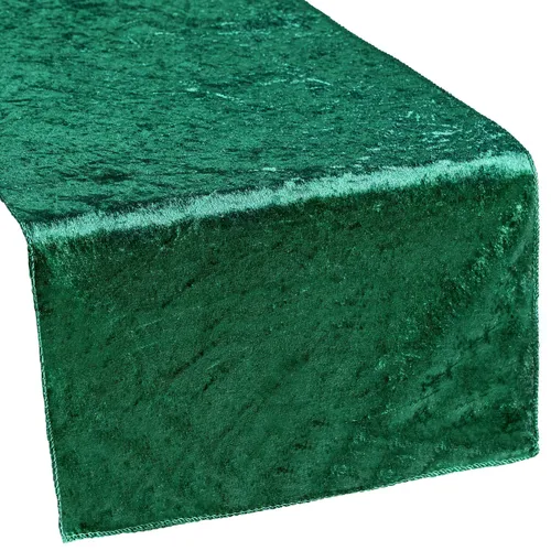 Emerald Green Velvet Table Runner