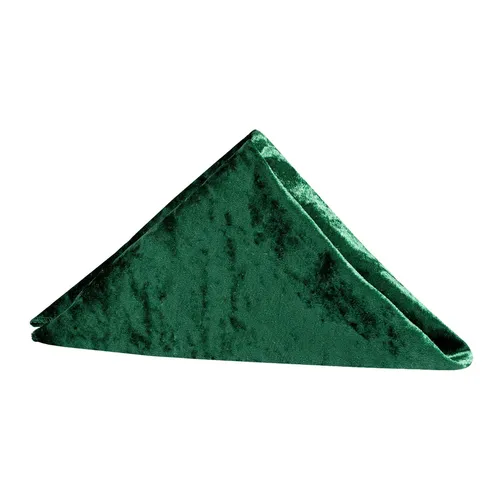 Emerald Green Velvet Napkin