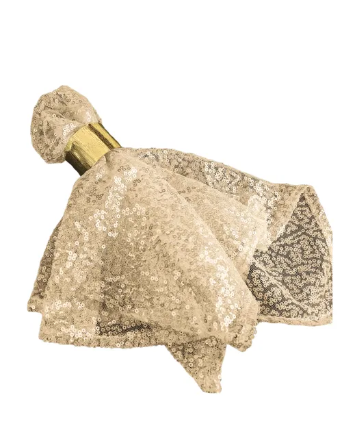 Gold Thin Sequin Napkin