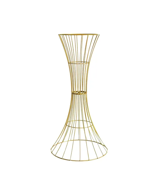 Tall Gold Wire Trumpet Centerpiece