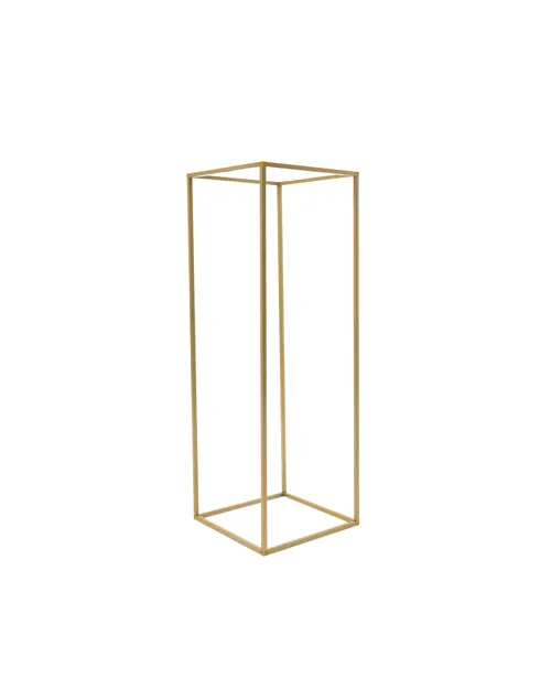 Small Gold Metal Pedestal Centerpiece