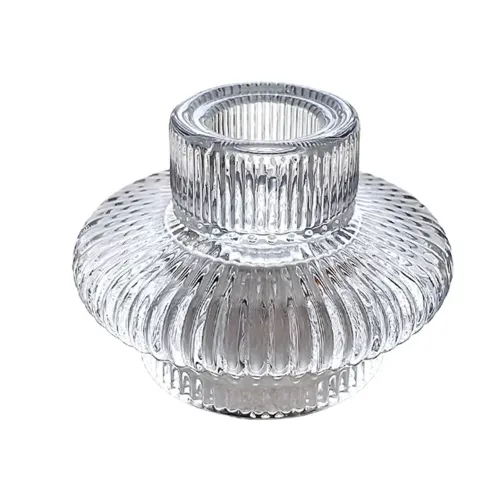 Glass Taper Candle Holder