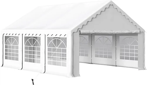 16x20 White Ruffle Frame Tent
