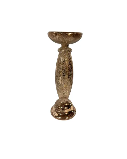 Rose Gold Pillar Candle Holder
