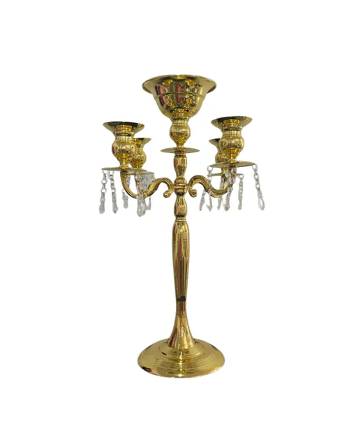 4 Arm & Bowl Gold Candelabra