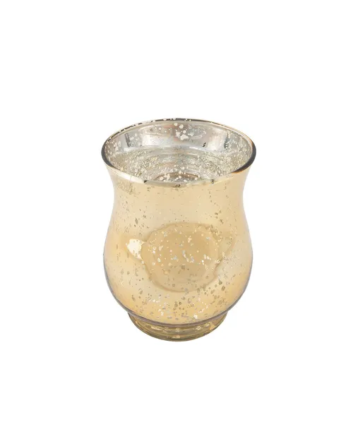 Gold Mercury Pillar Candle Holder