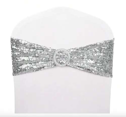 Silver Buckle Sequence Chair Band