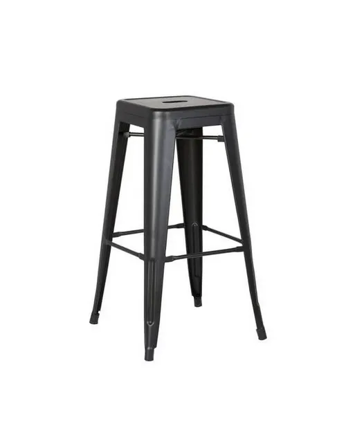 Black Metal Stool