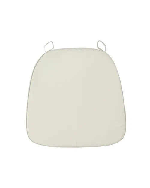 Ivory Fabric Chair Cushion Pad
