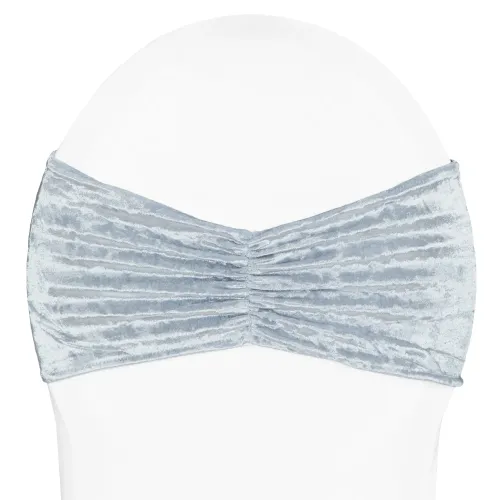 Dusty Blue Velvet Chair Band