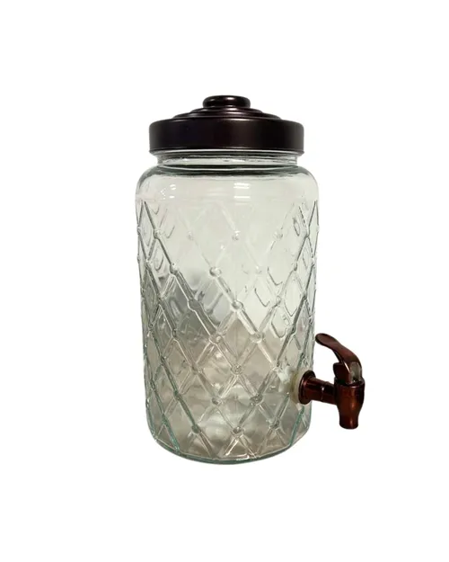 Diamond Chocolate Lid Beverage Dispenser 1.5gl