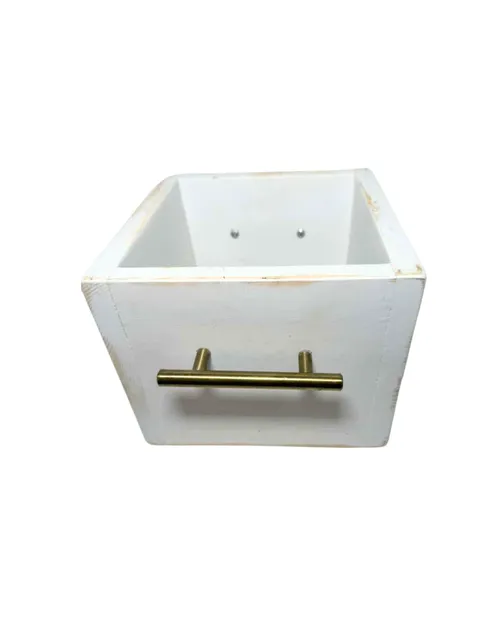 Rustic White Wooden Drawer Centerpiece