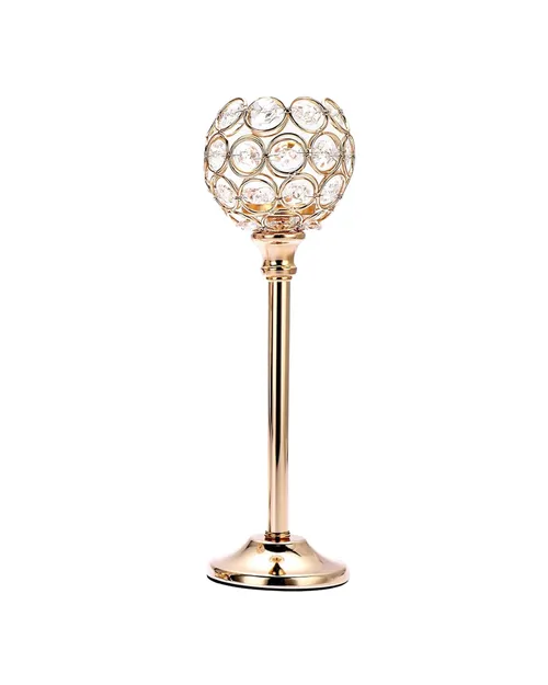 Large Gold Globe Candle Holder
