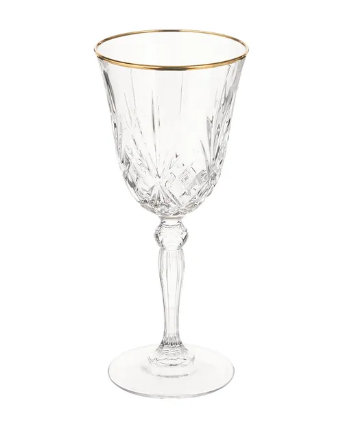 Gold Rim Crystal Wine Glass 6oz