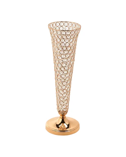 Rose Gold Crystal Centerpiece