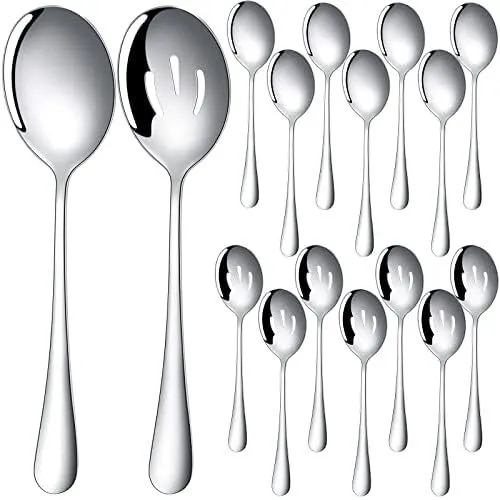 Small Silver Serving Spoon 8.5