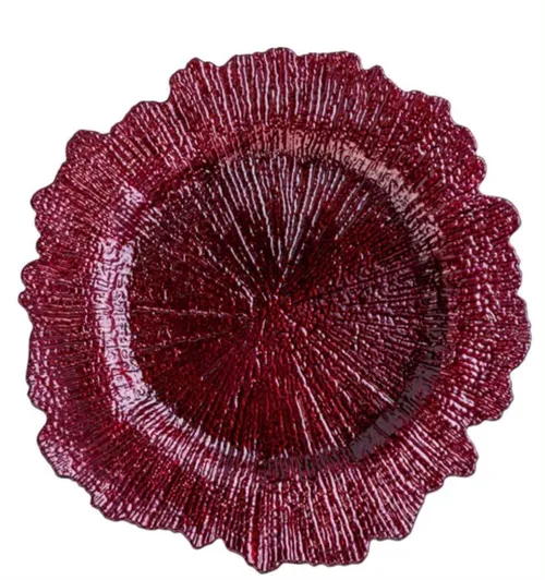 Burgundy Reef Charger