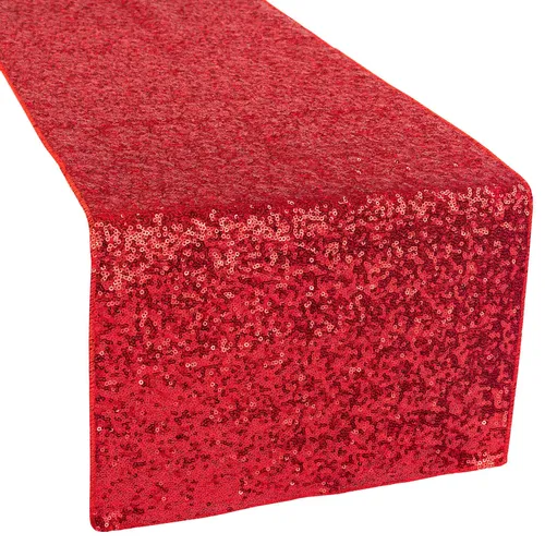 Red Sequin Table Runner