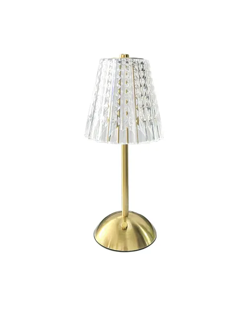 Ribbed Crystal Table Lamp