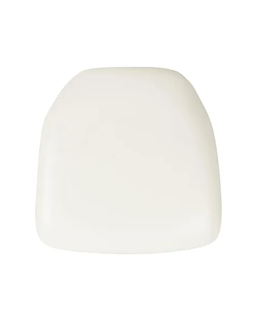 White Thick Vinyl Panel Chiavari Chair Cushion Pad