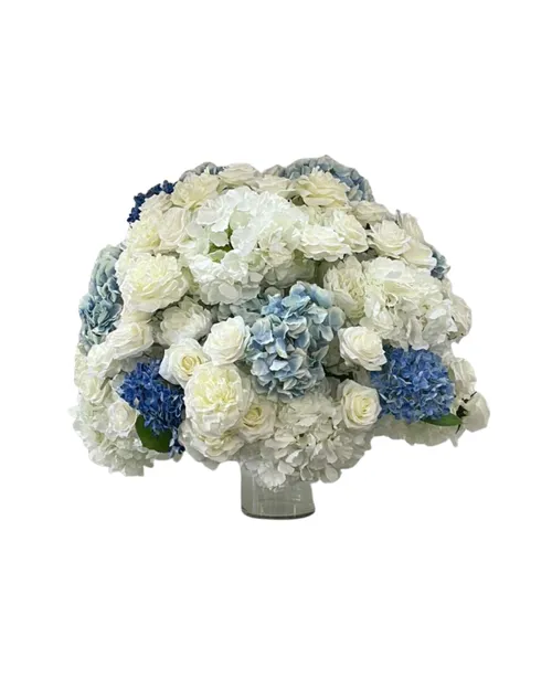 Blue & White Hydrangea Floral Bouquet