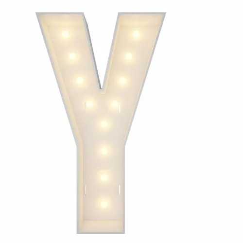 Letter “y” marquee 